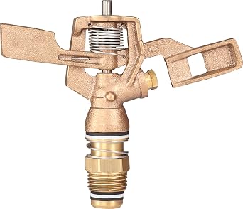 RK-23LA 1/2 "رش تأثير نحاسي منخفض الزاوية مع فوهة - 1/8" ، ذكر NPT ، 4.6 GSM معدل التدفق الأقصى