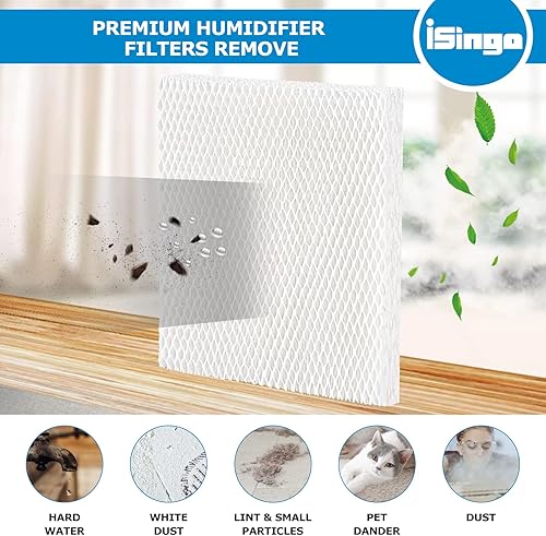 Vista 3 de iSingo Humidificador que absorbe HFT600 Fil-TER T para Honeywell Hev615 Hev620 Humidificador, compatible con Honeywell HFT600 Humidificador Fil-TER
