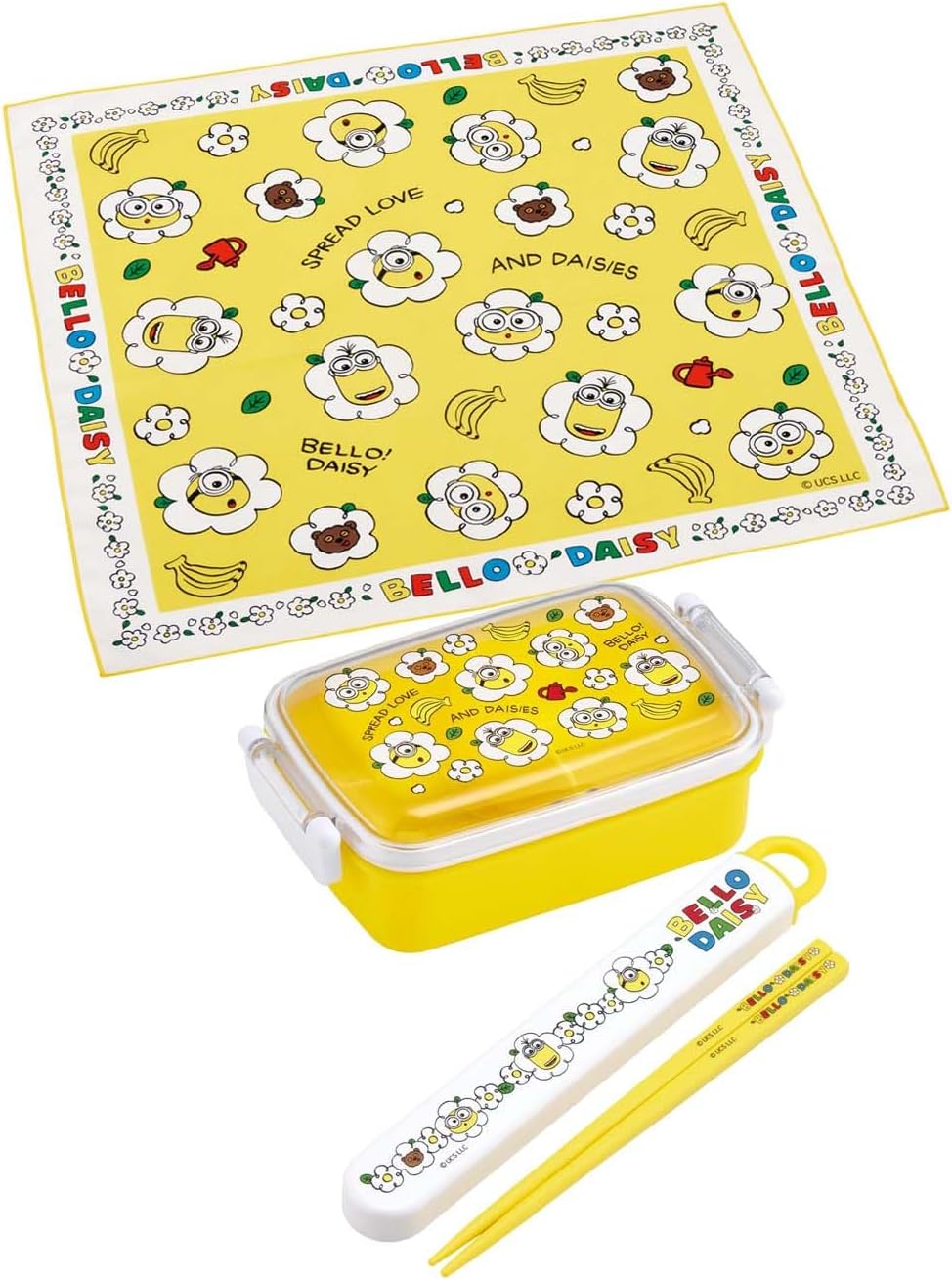 Skater KB4-A Lunch Cloth, Minions, 16.9 x 16.9 inches (43 x 43 cm), Made in Japan