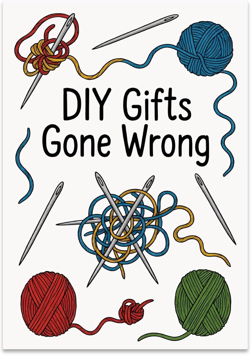 Craft Room Poster Print - DIY Gifts Gone Wrong Humor - 13x19 - Playful Decor