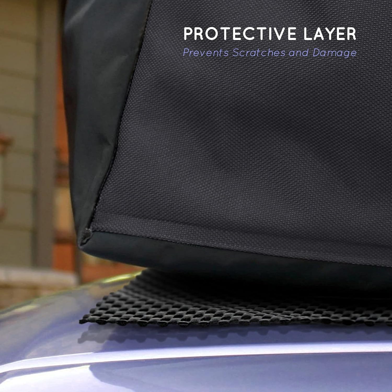 ROOF CARGO BAG PROTECTIVE MAT for Car Roof Storage Bags with EXTRA PADDING and GRIP Place the car roof mat under any rooftop cargo bag TOP UNIVERSAL ROOF RACK PAD for PROTECTION from Car Roof Racks