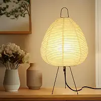 Luminária de papel Noguchi, luminária de chão Akari, lanterna japonesa ideal para cabeceira, sala de estar e decoração Japandi (luminária de mesa Noguchi)