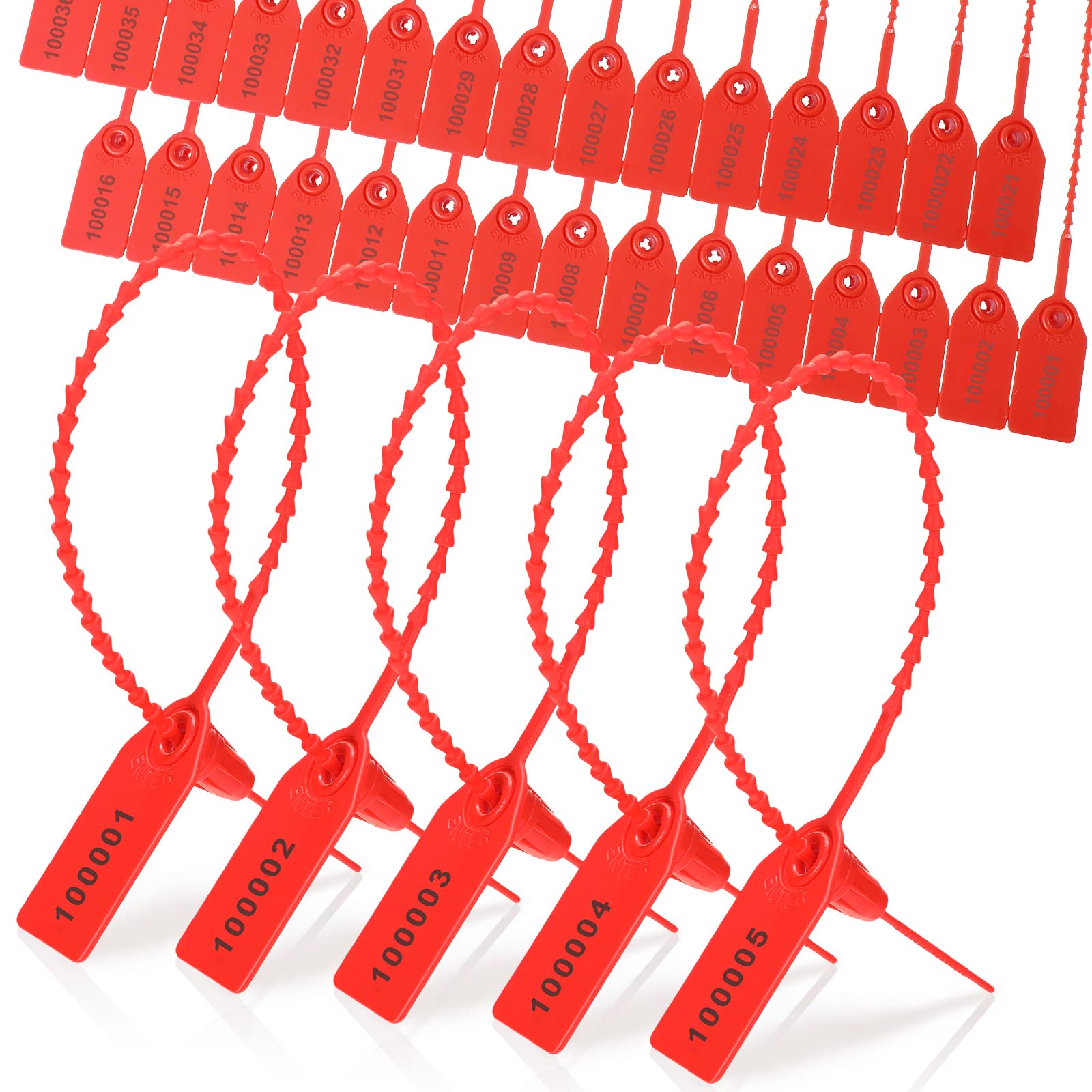 Buy 1000 Pcs Plastic Tamper Seals Plastic Seals Zip Ties for Fire