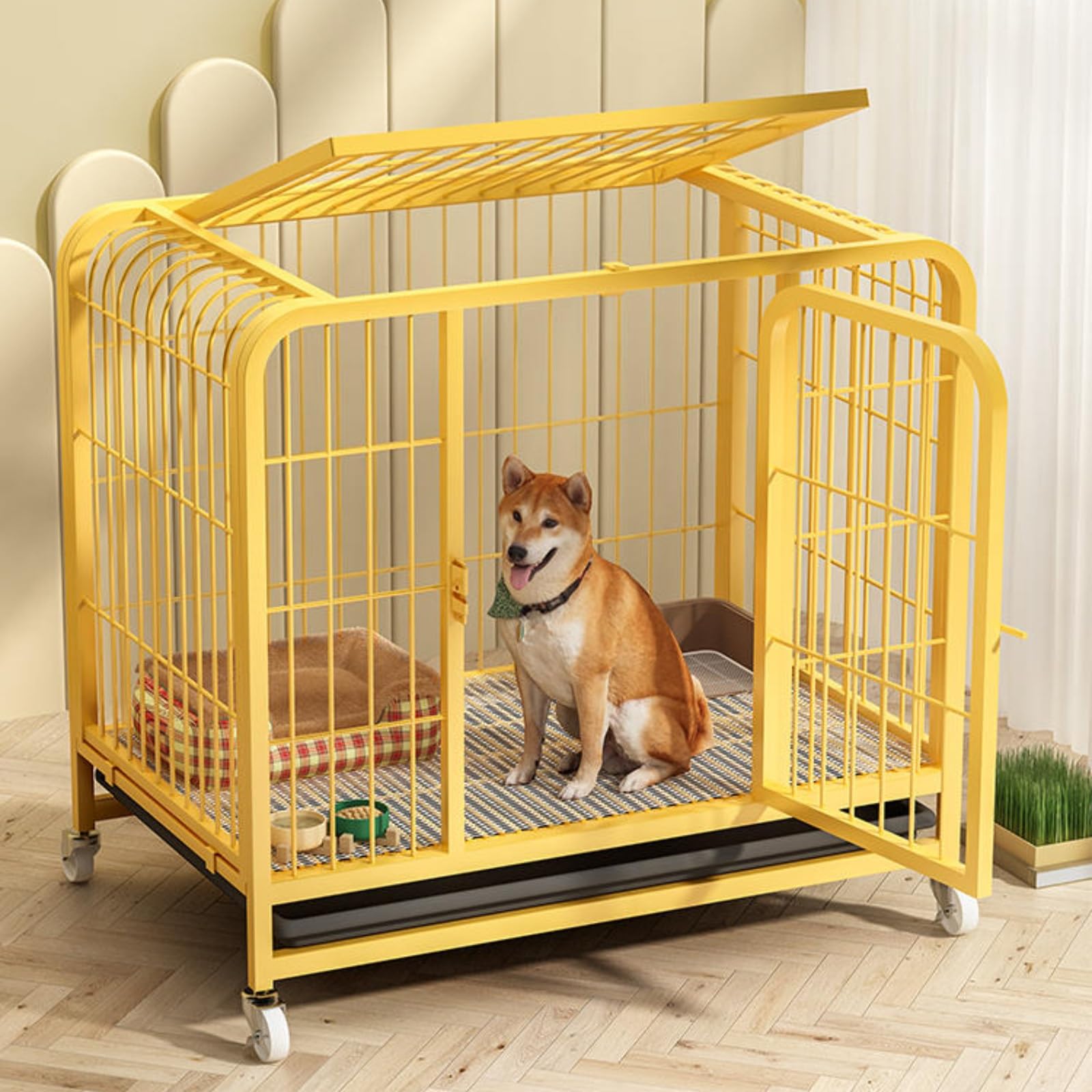 Amazon.co.jp: CTREVL 犬 ケージ 大型犬 犬用ケージ ペッ 犬 ゲージ