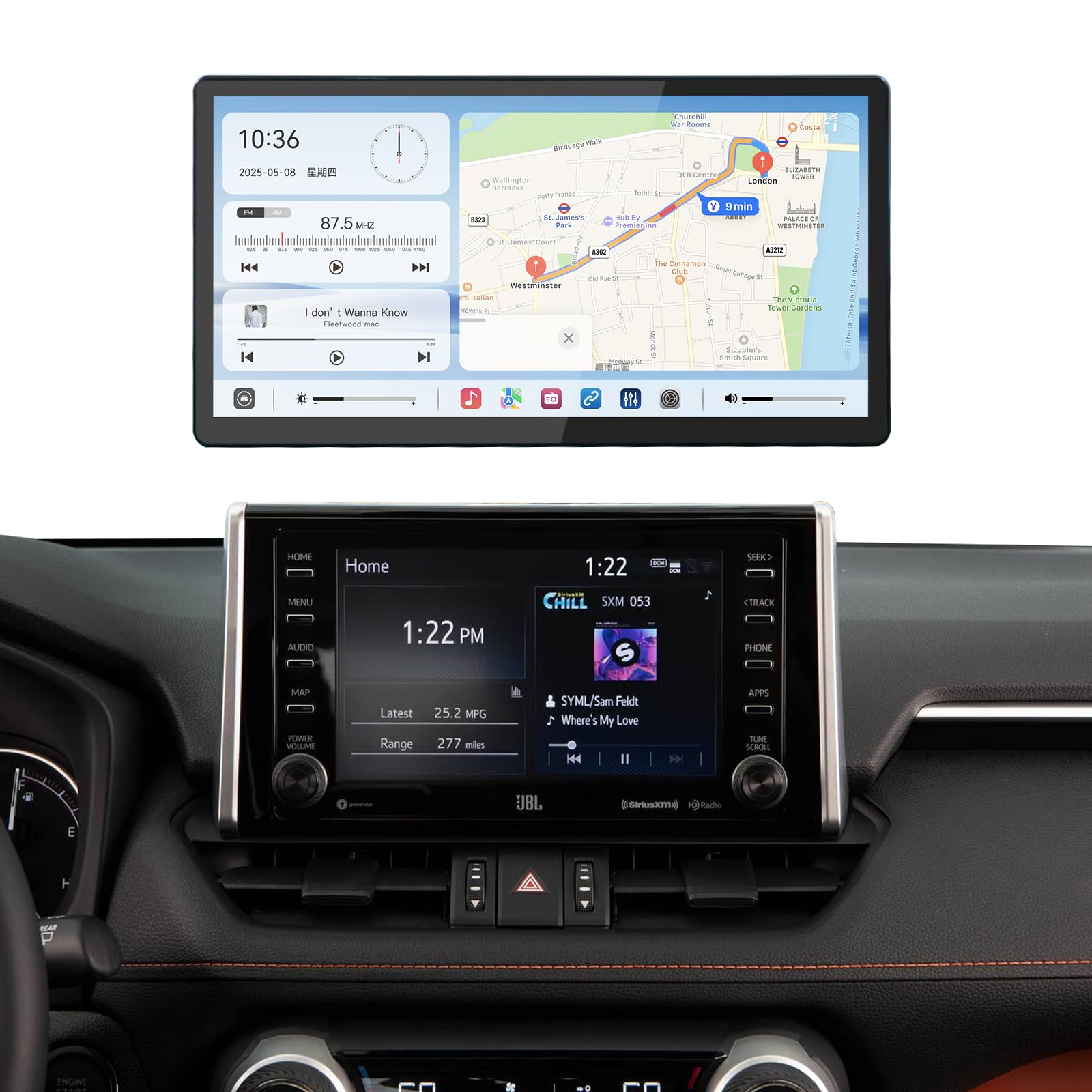 Amazon.com: 13.2'' Android 13 Car Stereo for Toyota RAV4 2019-2022