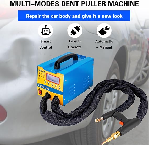 Futchoy Dent Puller Machine, 3KW Spot Dent Puller, 2000A Dent Puller Welder, 7 Modes Auto Body Dent Puller Welder, Digital Panel Welding Dent Puller, 110V Spot Dent Puller for Car Body Dent Repair