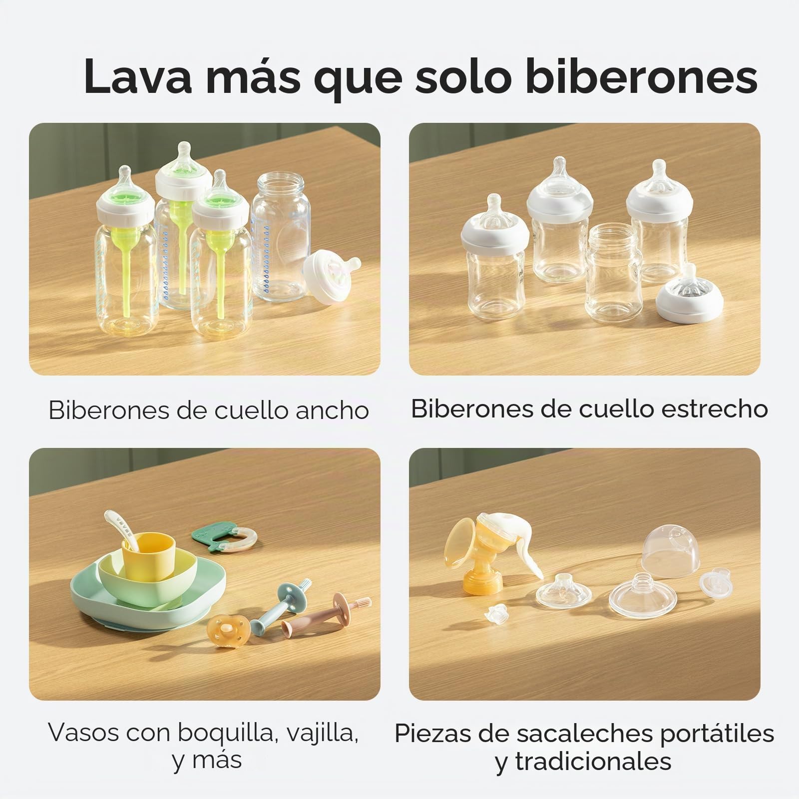 Momcozy KleanPal Pro - Lavadora, esterilizador y secadora de biberones, máquina de limpieza todo en uno para biberones, piezas de bomba y artículos esenciales para bebés, ahorra tiempo y cuidado sin