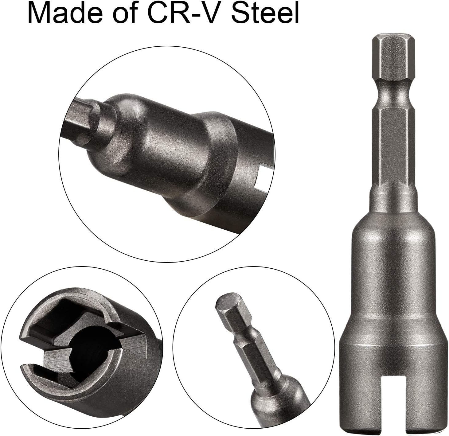 Buу 1 gеt 1 3 Packs Power Wing Nut Driver Set, Slot Wing Nuts Drill Bit Socket Wrenches Tools Set, 1/4 Inch Hex Shank Steel Drills Bits for Panel Nuts Screws Eye C Hook Bolt