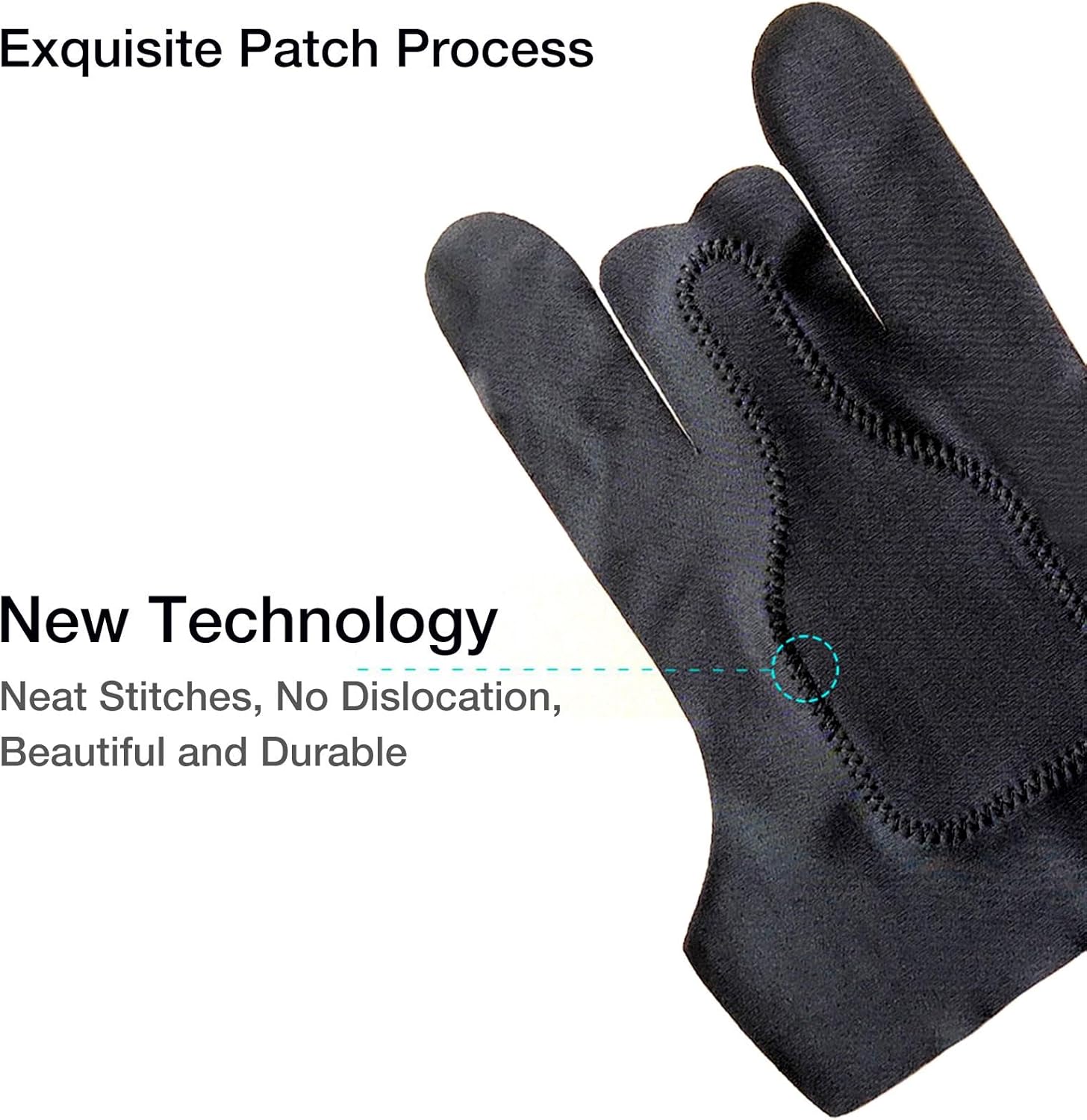 Anti-touch Glove - Two Finger Artist Glove Of Smooth Elasticity Breathable - Digital Art GraphicTablet Gloves Good For Right And Left Hand For Sketching Painting Drawing