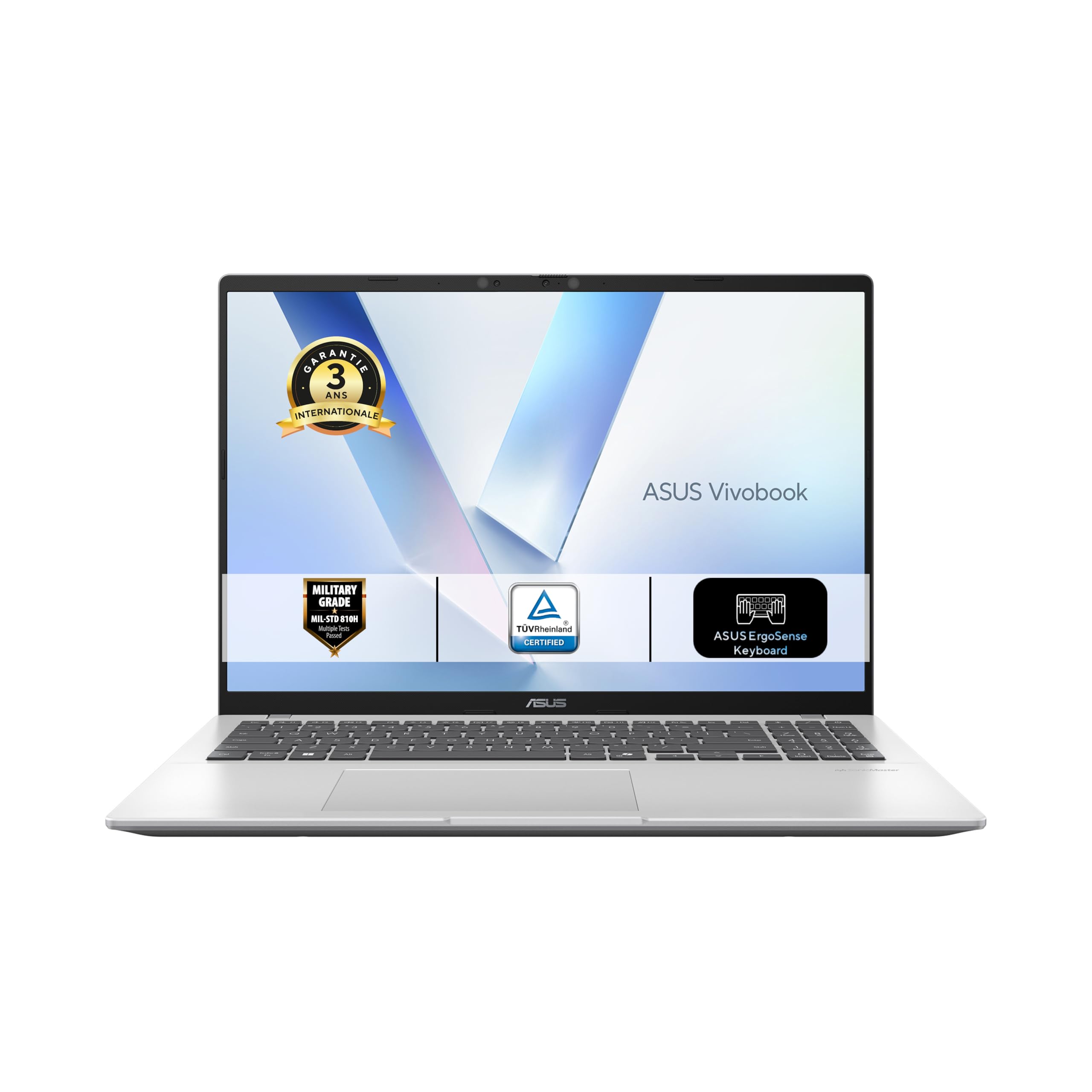 ASUS Vivobook 16 Copilot+ PC S1607KA-MB068W 16 Pouces WUXGA 60Hz PC Portable (AMD Ryzen 7 350 Processeur 2.0GHz, 16GB DDR5, 512GB SSD, AMD Radeon Graphics) Windows 11 Home Clavier AZERTY Rétroéclairé