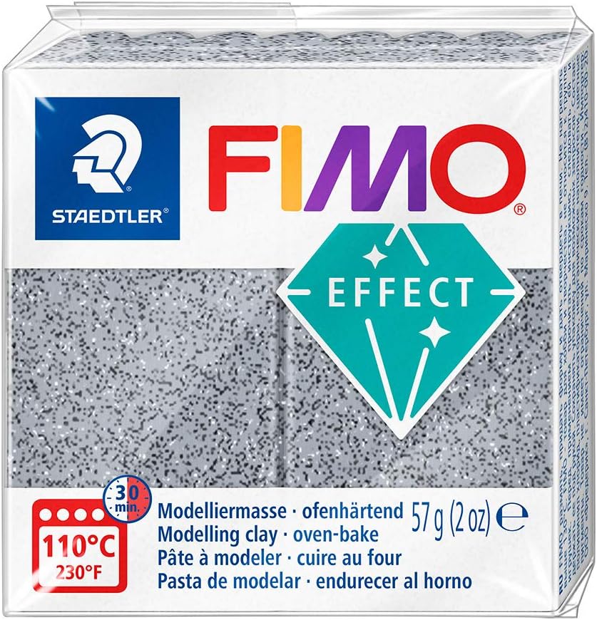 Staedtler FIMO Effects Polymer Clay - -Oven Bake Clay for Jewelry, Sculpting, Granite 8020-803