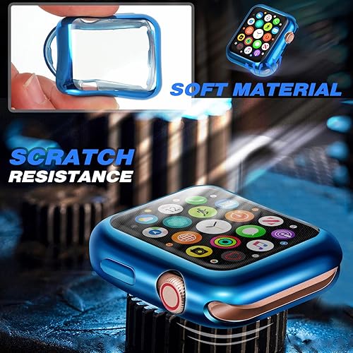 Vista 11 de ORIbox Funda ultradelgada compatible con Apple Watch Series 3 y Apple Watch Series 2, TPU HD, funda protectora completa resistente a los arañazos