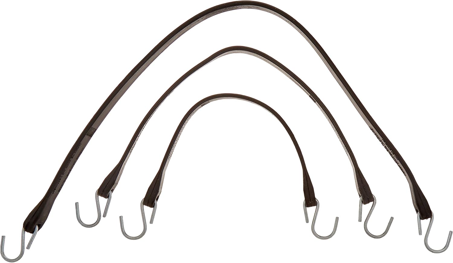 Flаѕh Dеаlѕ - 60% оƒƒ Pack of 50 Trucking Bundle - Bulk Bungee Cords with Crimped Hooks- Multiple Lengths -Tarp Straps Natural Rubber Bungee Cords - Heavy-Duty Tarp Bungee Straps 15, 21 and 31 Sizes