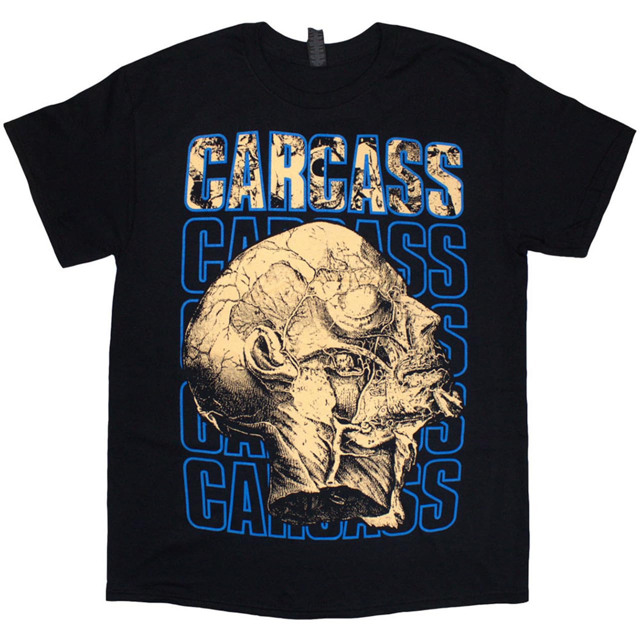 Rock Off Officially Licensed Products Men's Black Carcass Necro Head Official Tee T-Shirt Unisex (Large)