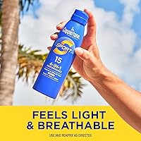 Vista 6 de Coppertone Spray protector solar deportivo, protector solar de amplio espectro SPF 15, resistente al agua, 5.5 onzas