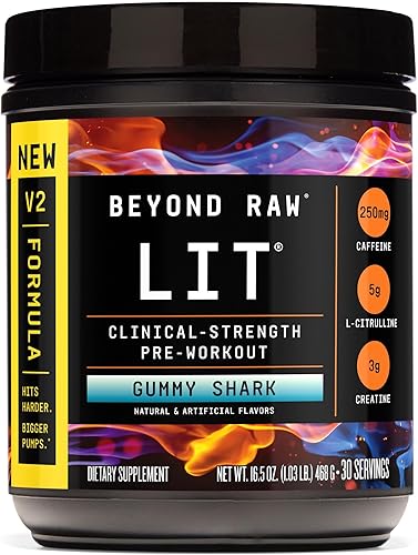 Vista 74 de BEYOND RAW LIT V2 - Polvo de entrenamiento de fuerza clínica, golpea más fuerte, bombas más grandes, cafeína, L-citrulina, creatina, manzana