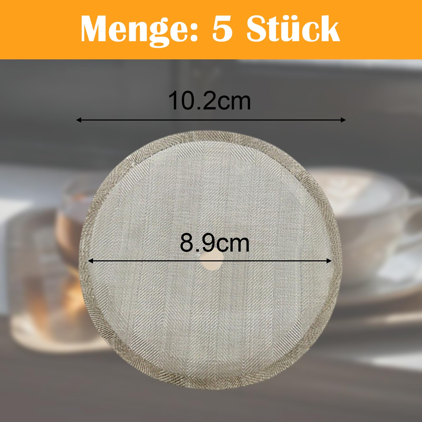 Filtri Per Pressa Francese – Set Da 3 Filtri In Acciaio Inox (7,2/8,7/10 Cm)