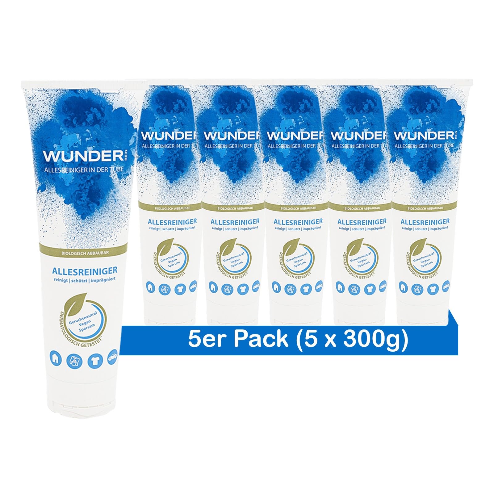 Allzweckreiniger-Set (5 Tuben): Fett- & Schmutzlöser für Bad, Küche & Glas • Vegan & Dermatologisch Geprüft • Öko & Made in Österreich