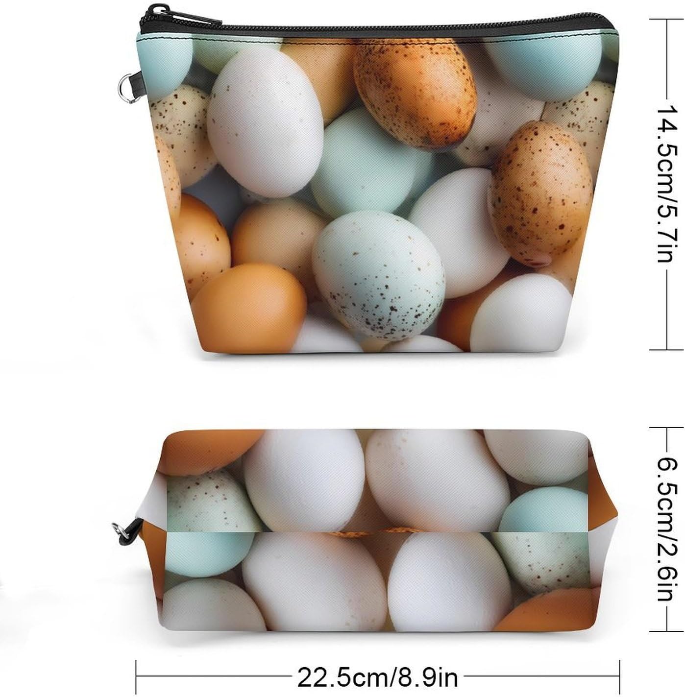 Eggs Women's Makeup Bag for Purse image 2