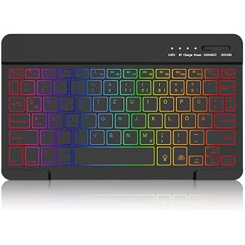 MMK Bluetooth Keyboard for iOS Android and Windows 7 Colours Illuminated