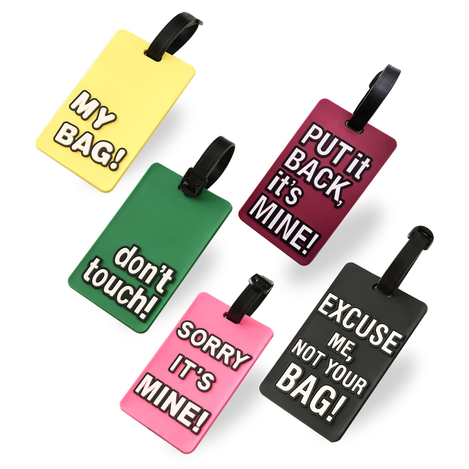 Buy DAYONGDAYONG 5 PS Luggage Tags with Name ID Card, Travel Baggage