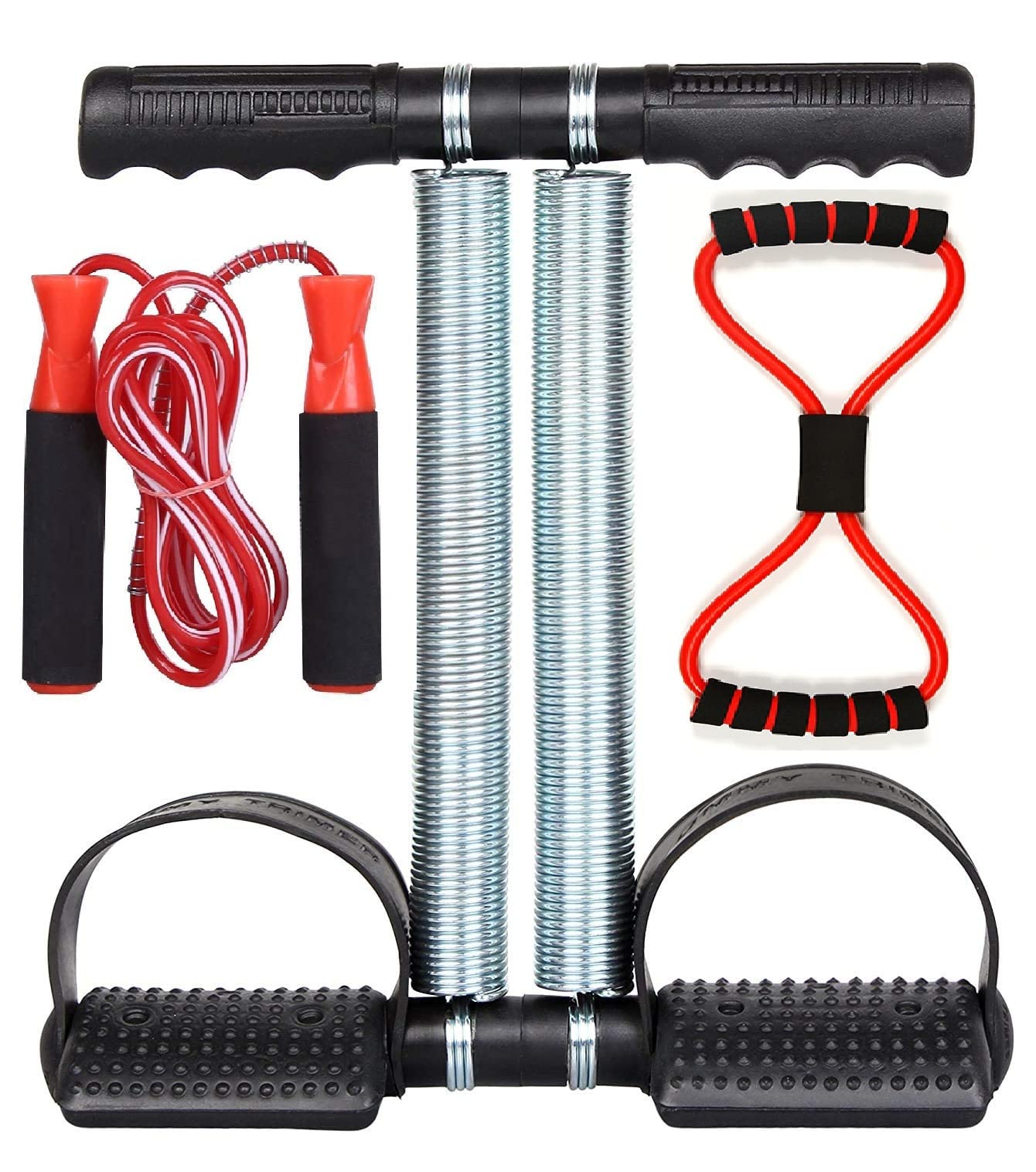 Tummy Trimmer & Skipping Rope & Toning Tube(3PC SET) Abs Exerciser Burn Belly Fat Off Extra Calories Abdominal Weight Loss Abdominal Abs Exercise Equipment Home Gym Men Women (B09KTY61SY) Amazon Price History, Amazon Price Tracker