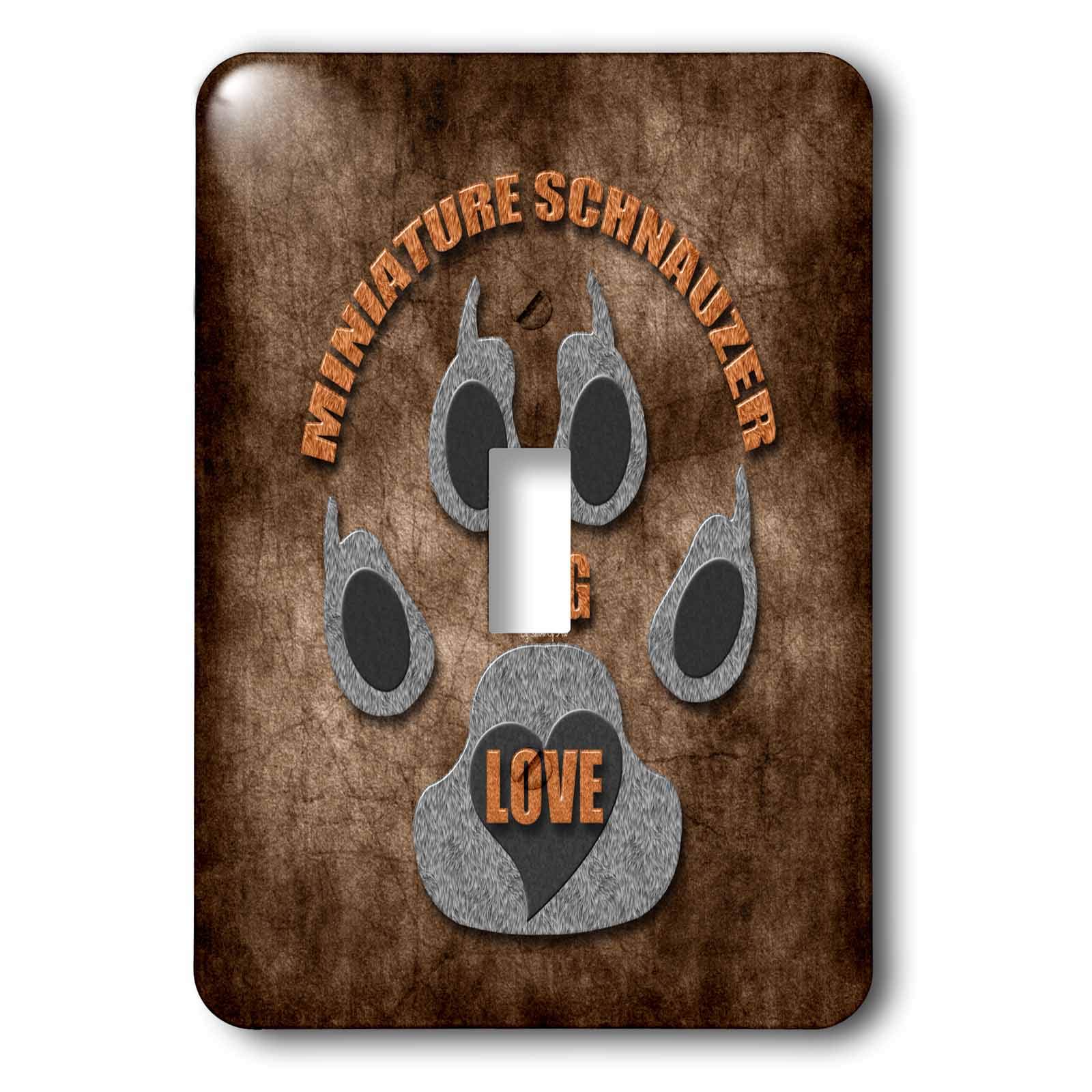 Interrupteur Schnauzer marron pour sublimer la déco du salon