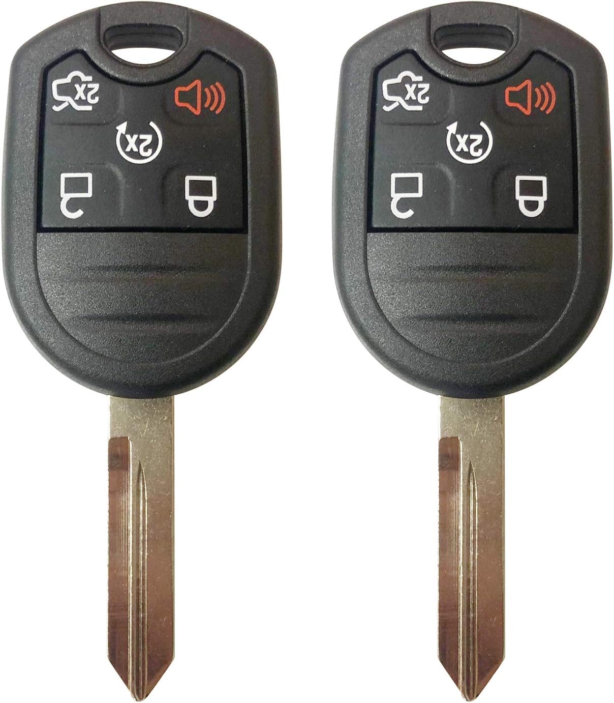 New Uncut Keyless Entry Remote Star 5 Button Key Fob for Ford 164-R8000 CWTWB1U793;by AUTO KEY MAX (Single)