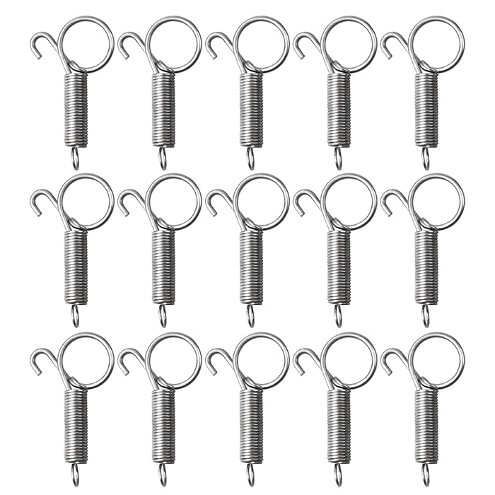 Buy Cage Door Spring Hooks,15 Pack Spring Latch Hook for Rabbit Cages