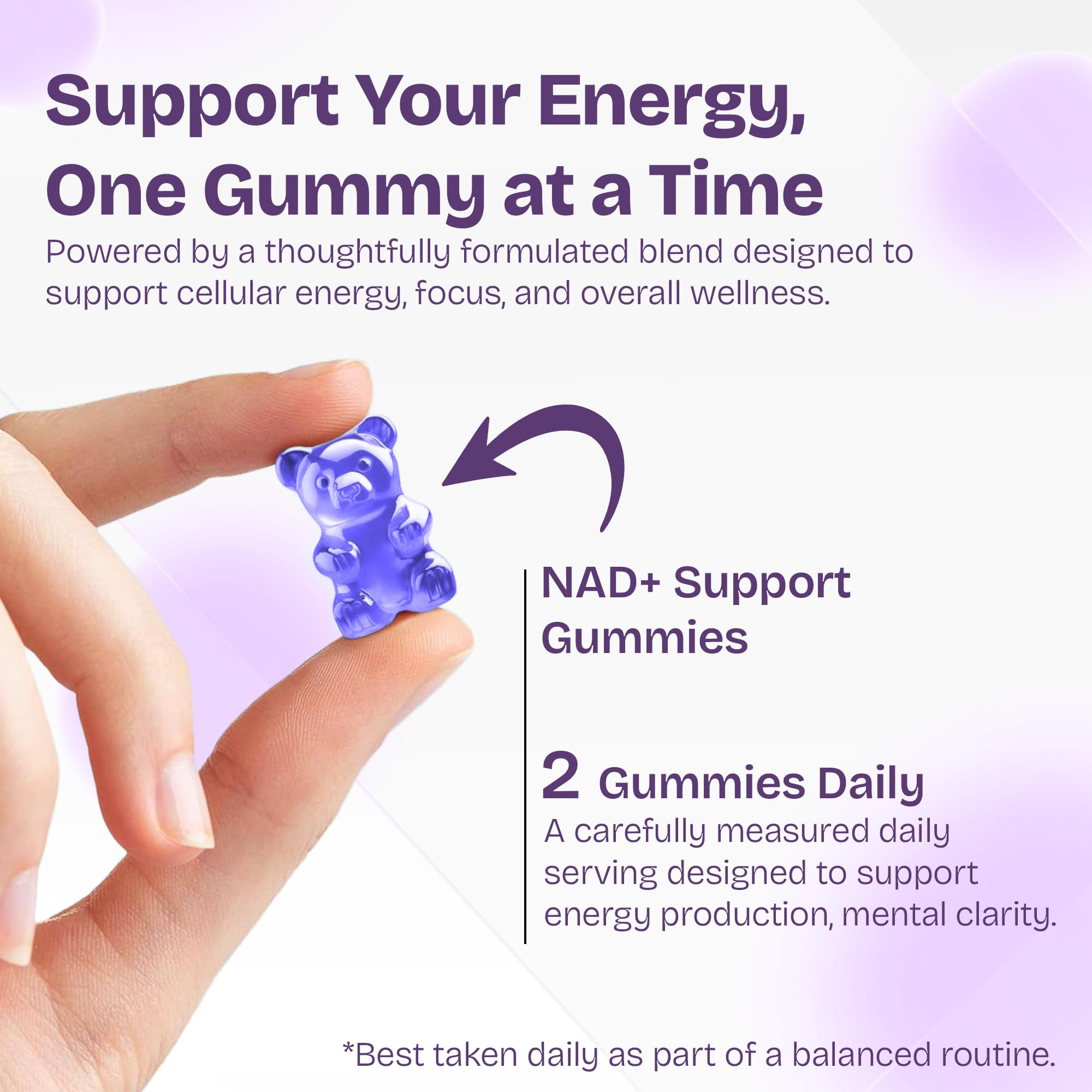 NAD Gummies for Women with Resveratrol, 1000mg Liposomal Nicotinamide Riboside with Quercetin, NAD Supplement for Brain Boost, Cellular Energy & Repair 120 Count — Amazon image 8