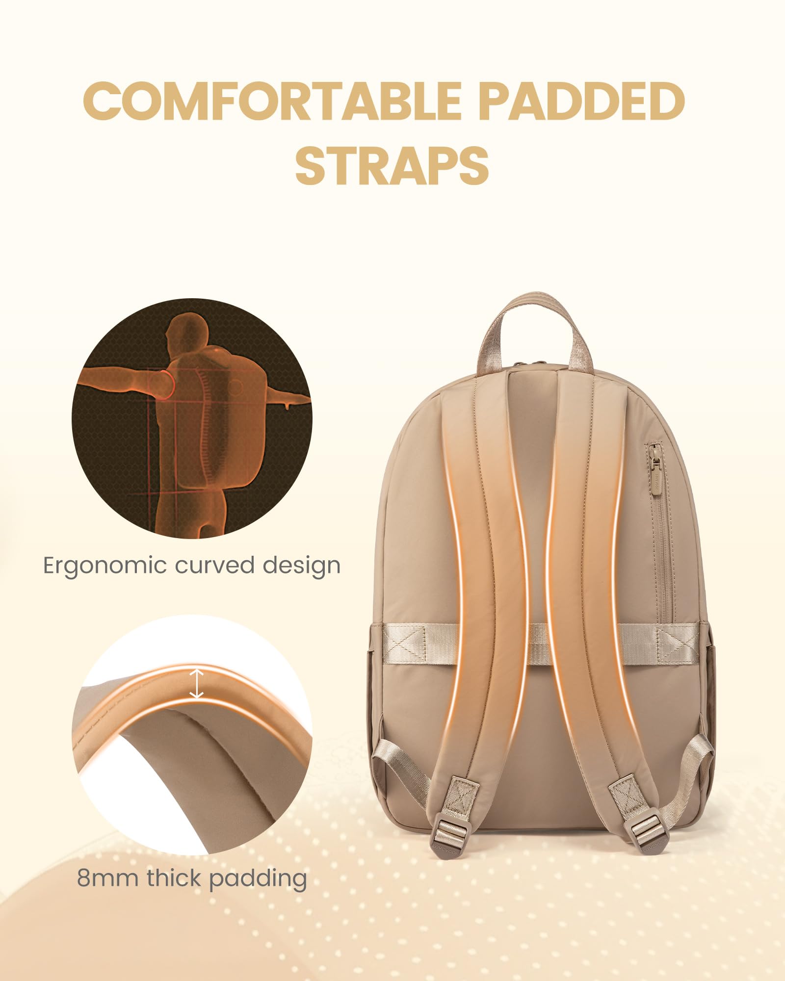 Amazon.com: LOVEVOOK Puffer Computer Backpack for Women Girl 