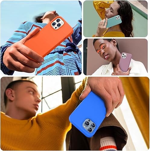 Miniatura 7 de Miracase - Funda diseñada para iPhone 13 Pro Max con protector de pantalla y forro de microfibra suave antiarañazos, funda de silicona líquida a