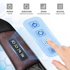 Shiatsu Neck and Back Massager with Heat, Electric Deep Tissue 4D Kneading Massage Pillow for Shoulder, Leg, Body Muscle Pain Relief - Best Gifts for Women Men Mom Dad