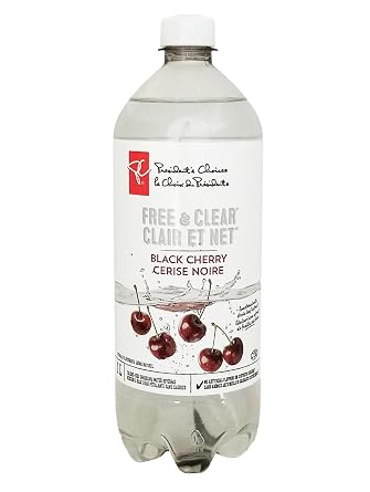 Presidents Choice Black Cherry Flavored Sparkling Water, 1L/35.2 fl oz
