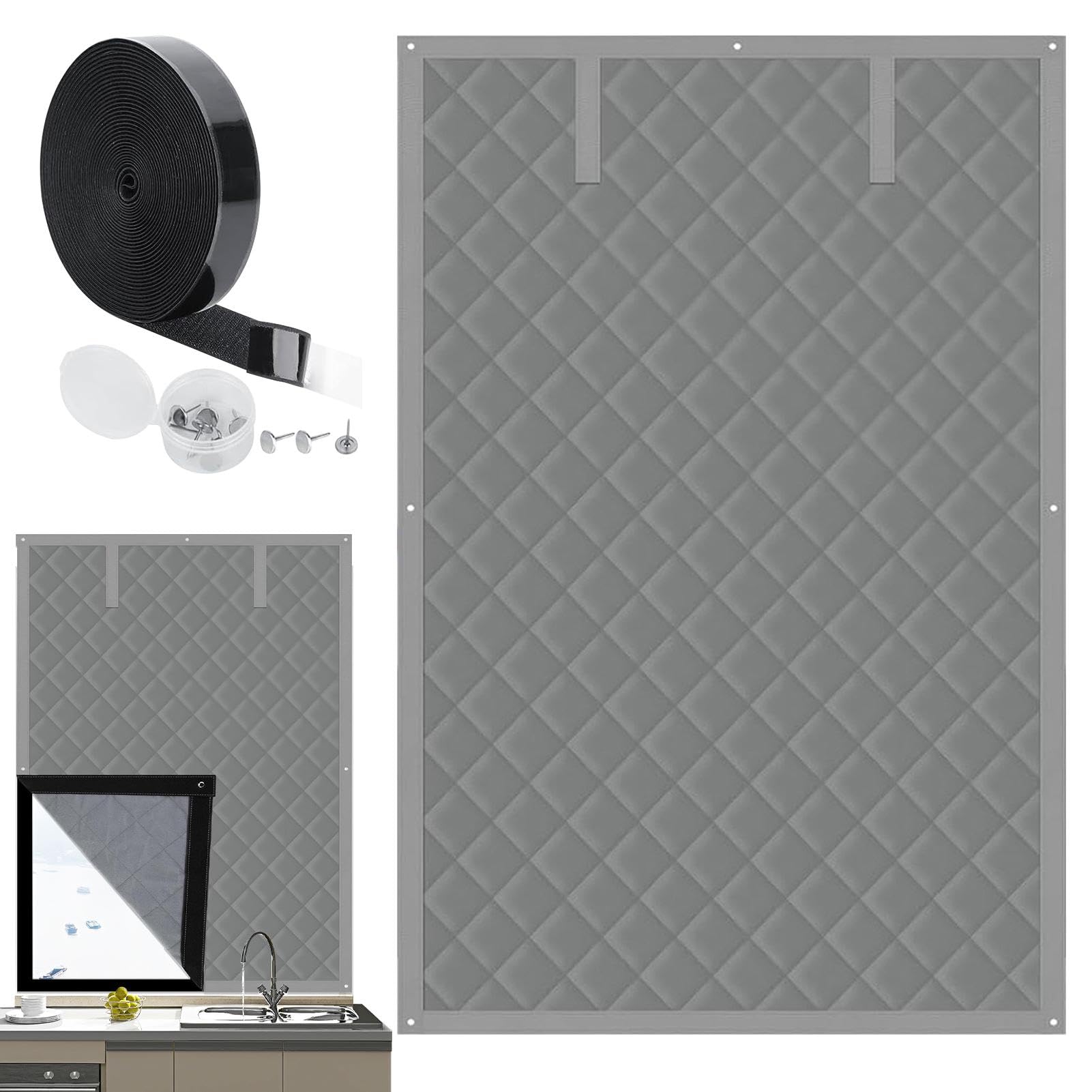 Soundproof Privacy Screen, Privacy Screen, Windproof Cold | Protection Blanket, Waterproof Noise Reduction Blanket, Cold Protection Noise Reduction Cover for Balcony Privacy Screen