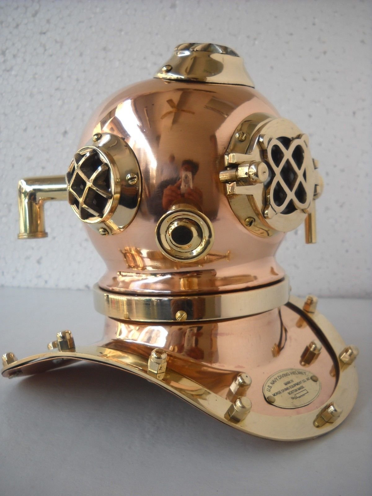 NauticalMart Antique U.S Navy Mark IV Model Diving Divers Helmet Solid Steel 18 INCH