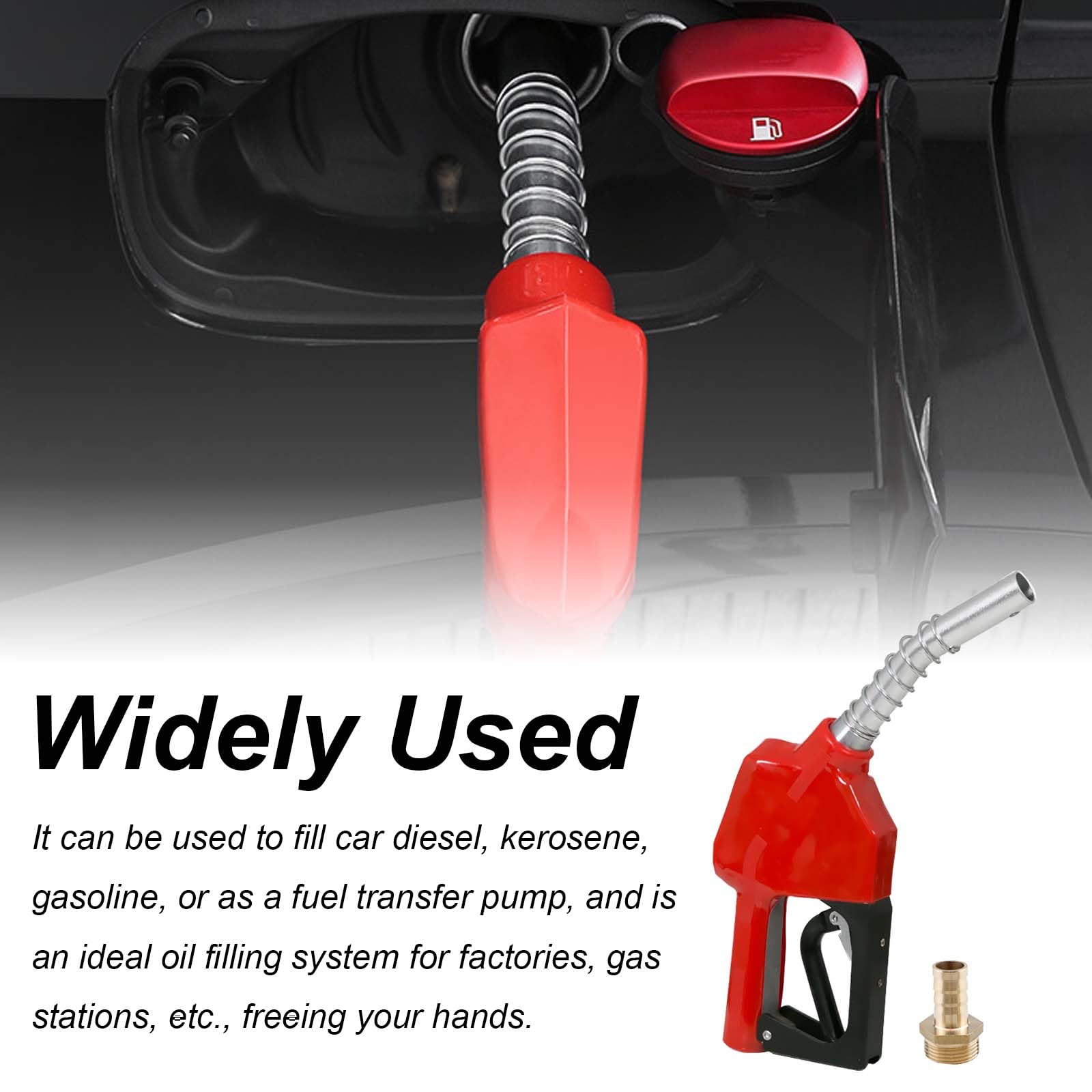 Boquilla Diésel Automática, Boquilla Para Gasóleo Y Diésel Pistola De Combustible Para Coche Boquilla De 3/4" Bomba Automática De Gasóleo Para Calefacción Bomba De Succión De Aceite Dispensador