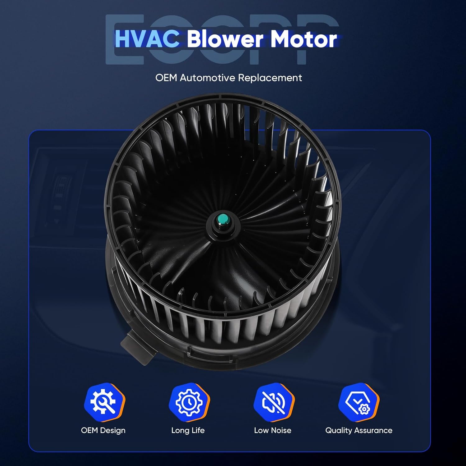 ECCPP HVAC AC Heater Blower Motor w/Fan Cage fit for 2013 2014 2015 2016 2017 2018 for Nissan Sentra