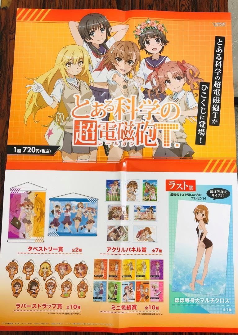 Amazon.co.jp: とある科学のレールガンT ひこくじ 賞 アクリルパネル 
