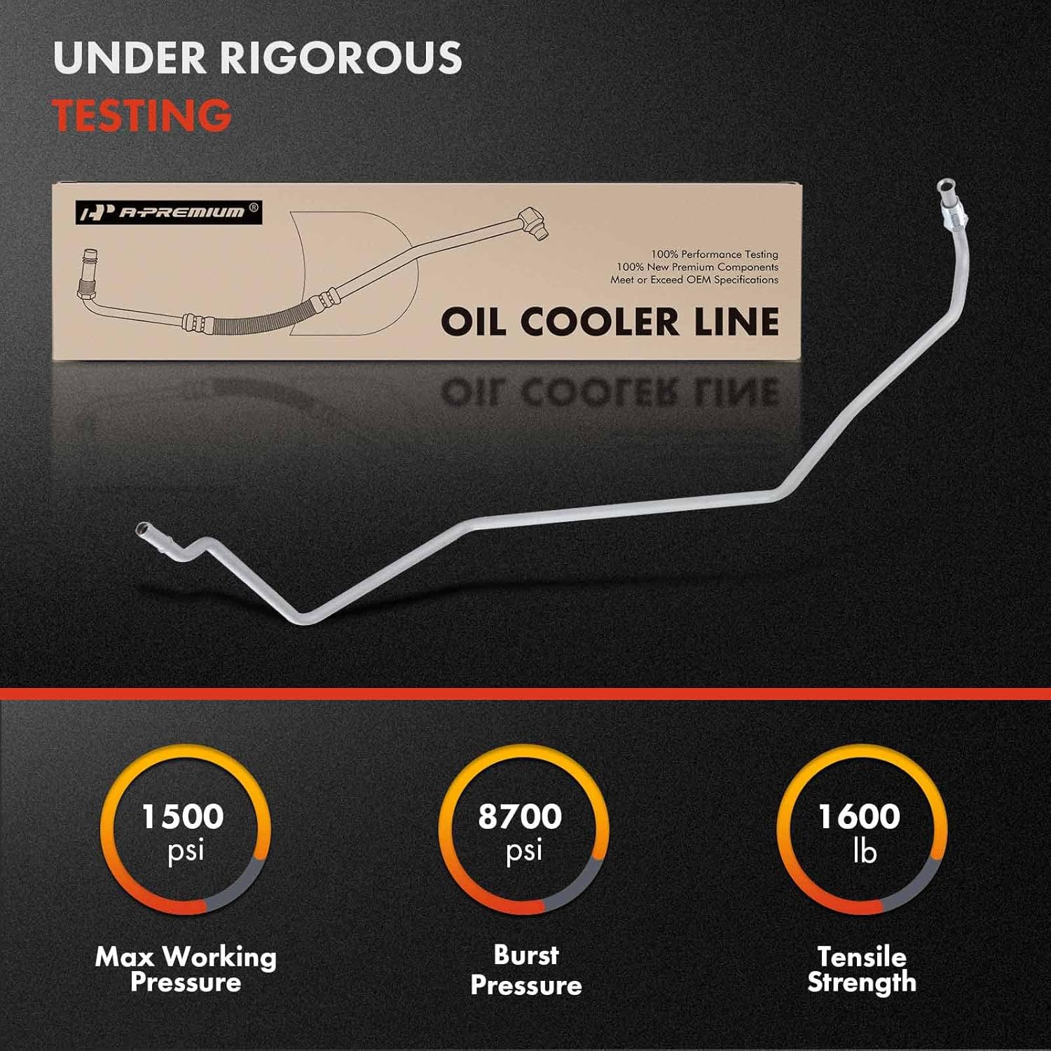 A-Premium Automatic Transmission Oil Cooler Line Hose Assembly Compatible with Ford Explorer 1997-2001, Ranger 1998-2005 & Mercury Mountaineer 1998-2001, 3.0L 4.0L