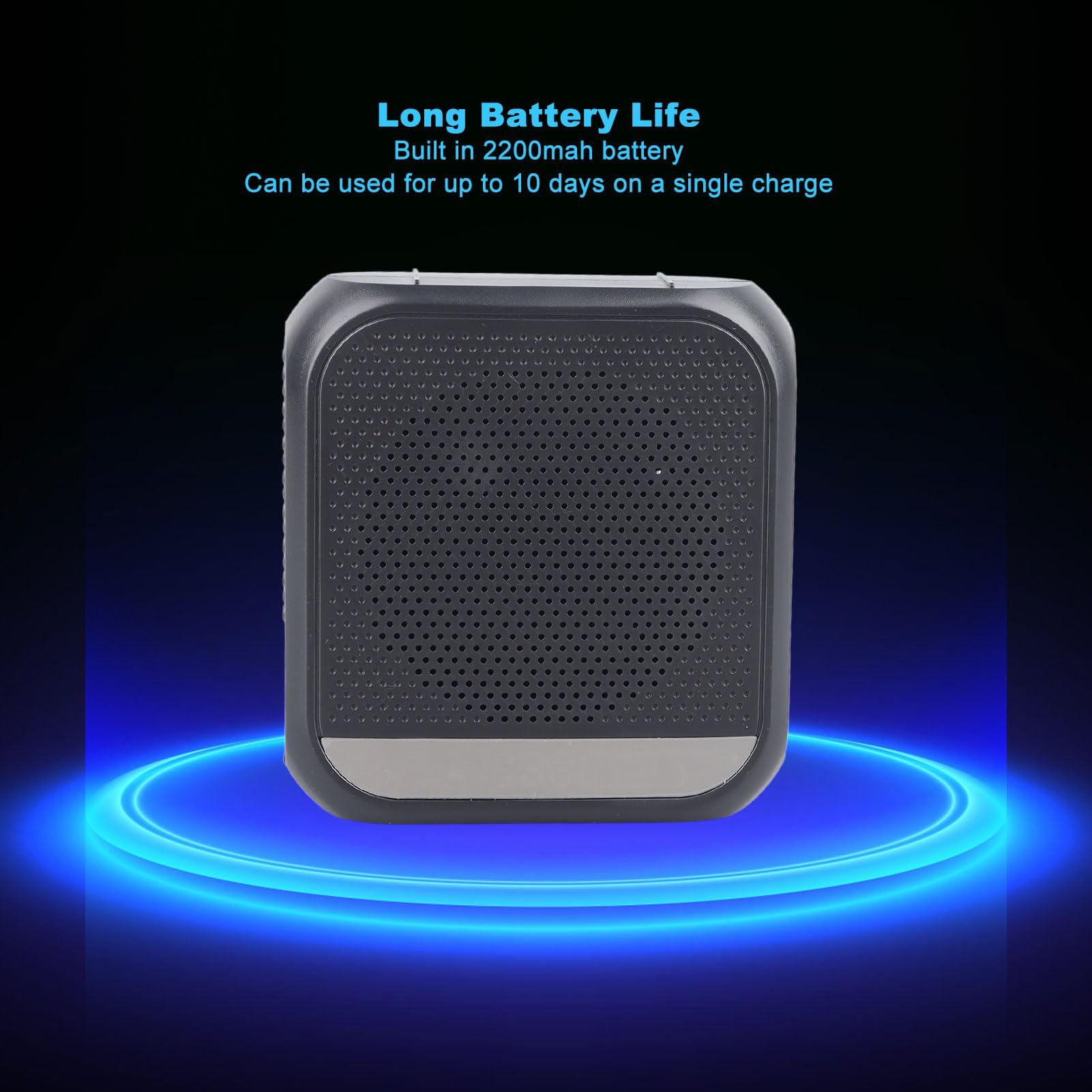 Voice Amplifier for Teachers, Portable Rechargeable Screen Display Voice Amplifier, with Microphone Headset Waistband, for Teaching, Meeting, Instructor, Tour