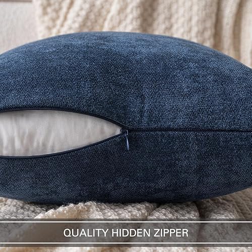 Miniatura 10 de MIULEE Paquete de 2 fundas de almohada decorativas de color gris claro de 18 x 18 pulgadas, fundas de cojín de felpilla suave para sofá, granja,