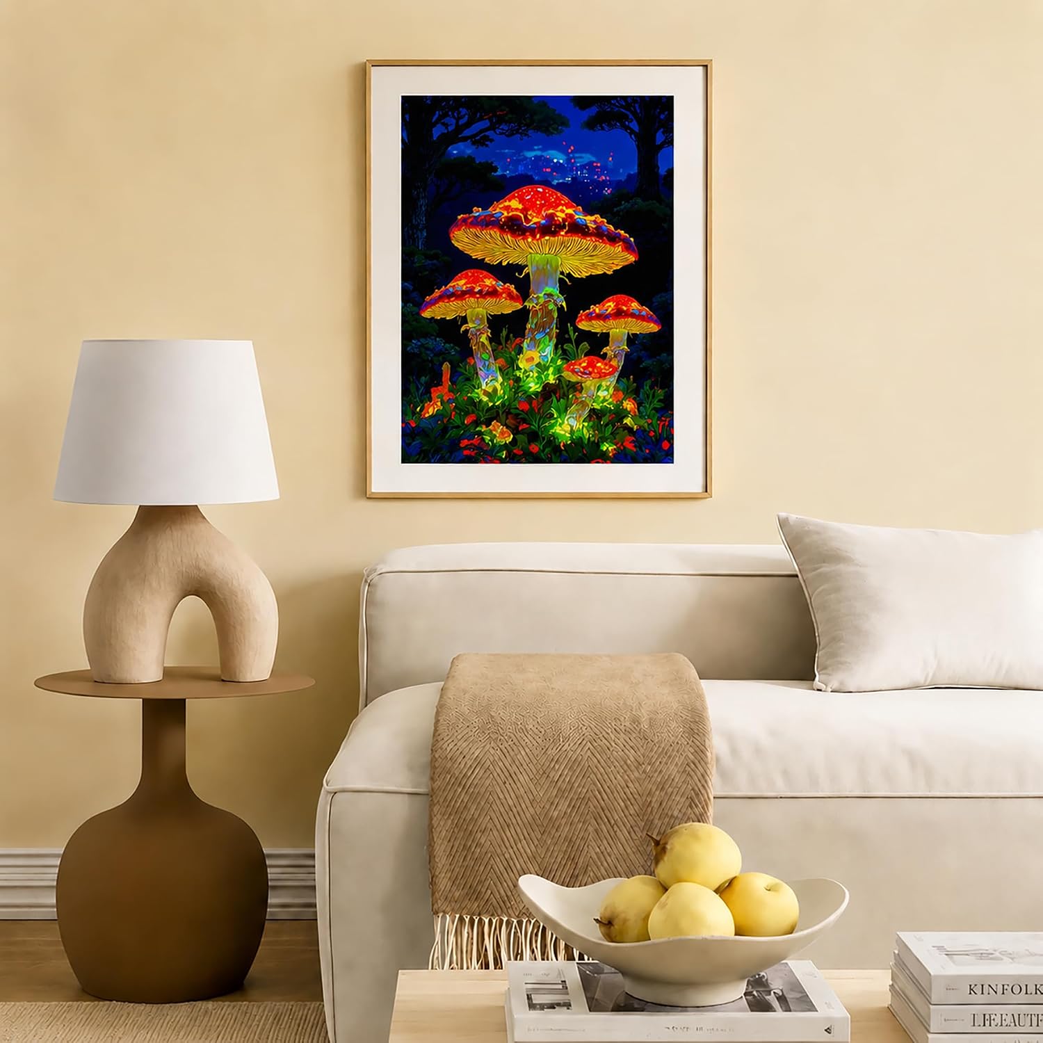 DIY Diamond Painting Kit for Adults,Magic Mushroom 5D Diamond Painting Kits for Adults Beginners, Diamond Crystal Rhinestones Painting Kits for Home Wall Decor Gift 12 * 16 inch image 5