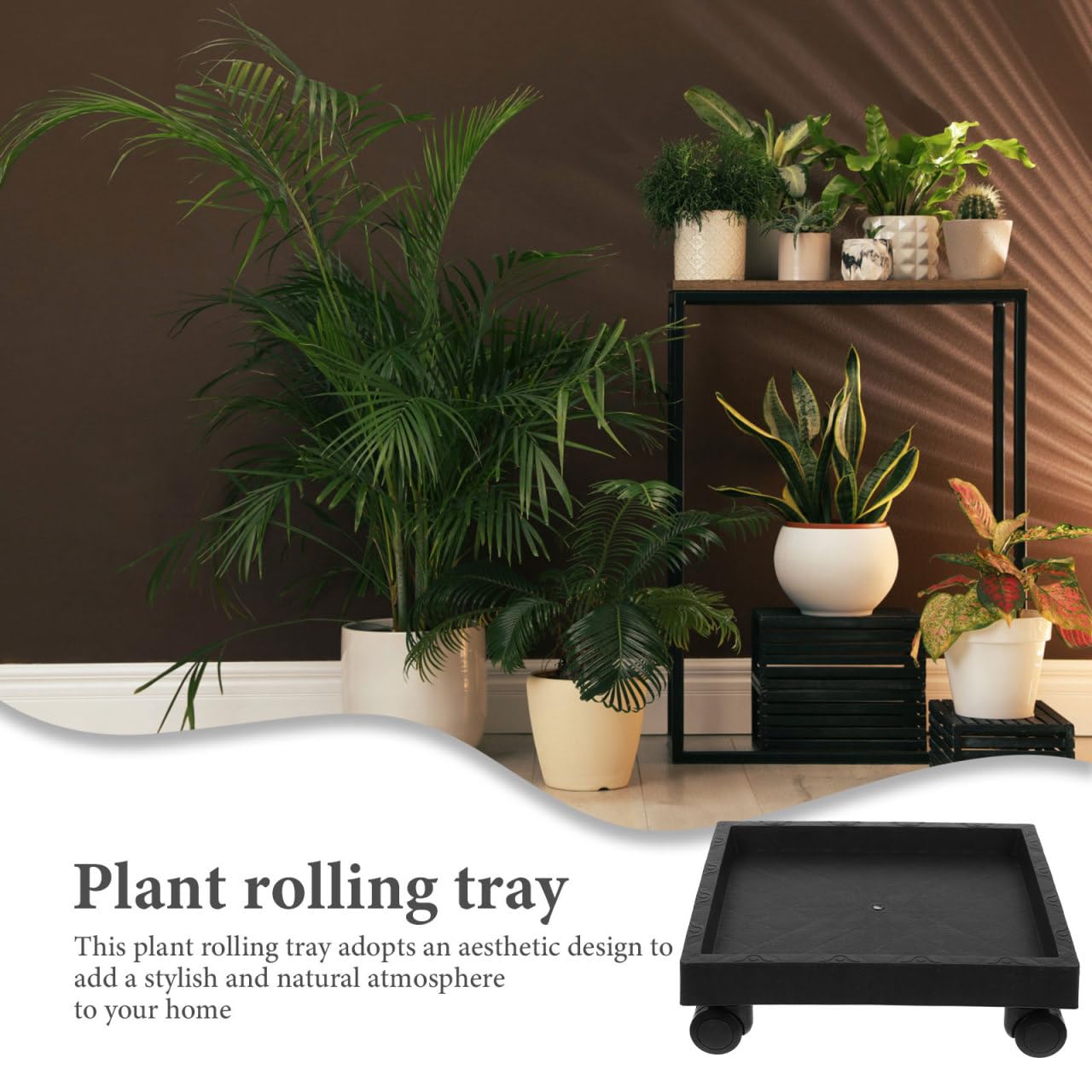 Support à Roulettes Pour Pot De Fleur 25 X 25 Cm I Roule Pot De Plant Pour Lintrieur I Suport Roulant En Bois Massif 62185880