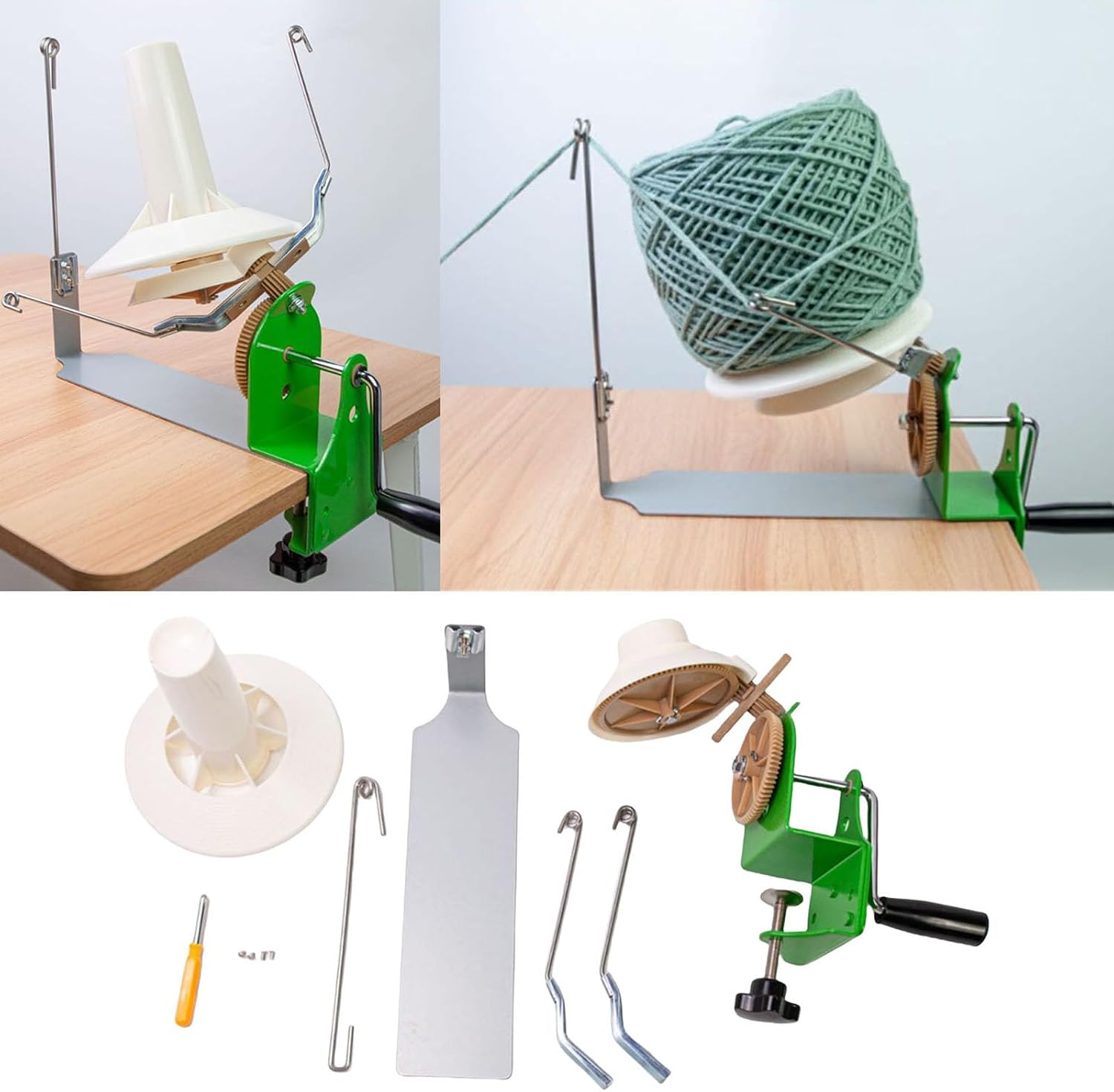 Manual Wools Winder For Swifting Yarn Fiber String Needlecraft Yarn Winder Hand-Operated Yarn Winder