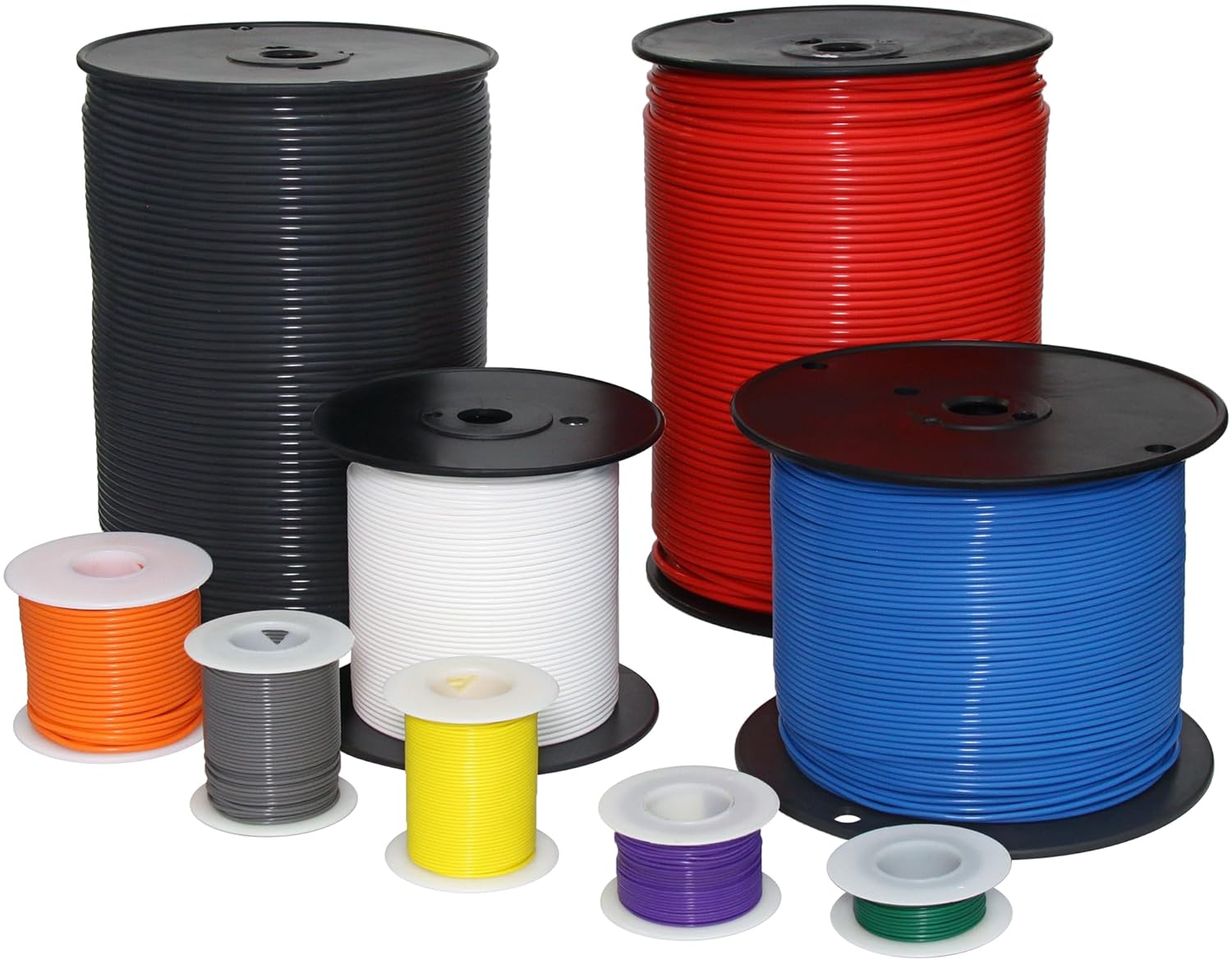 PTFE High Temperature Stranded Wire (Gauge: 18, Length: 25 ft., Color: Black)