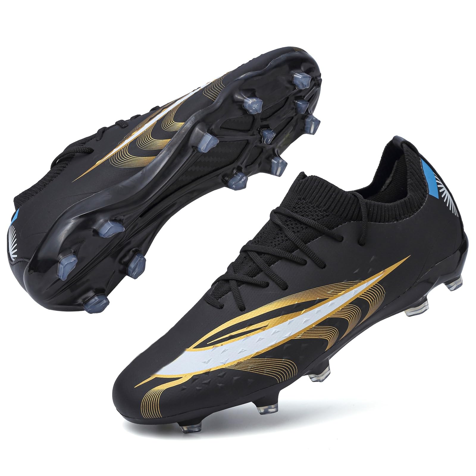 RDGOMens Soccer Cleats Women Football Cleats
