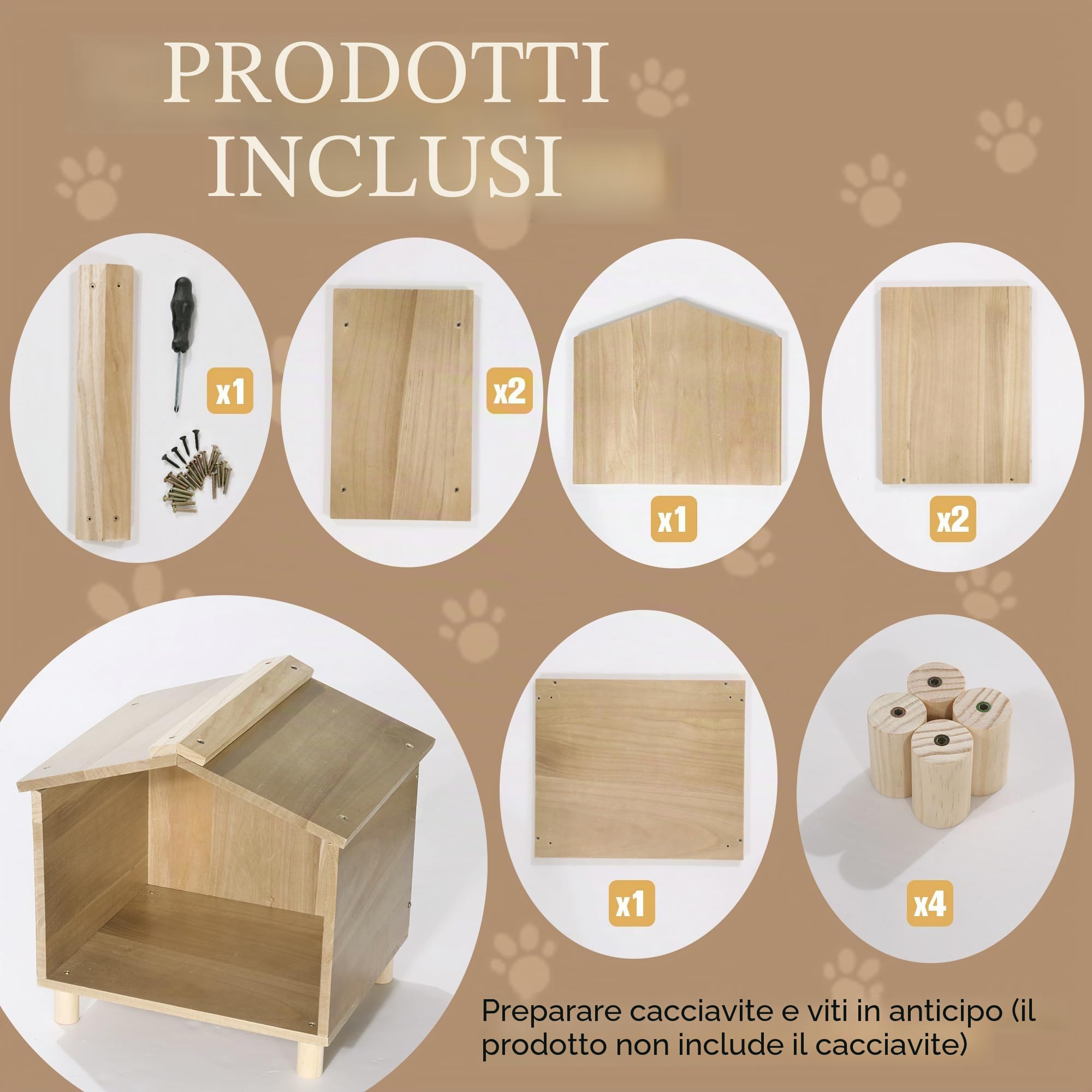 BALAPET Mangiatoia per gatti da esterno, impermeabile, per cibo e acqua, perfetta per gatti, uccelli e conigli selvatici
