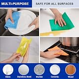MR.SIGA Reusable Dish Cloths, Cellulose Sponge Cloth for Kitchen, Absorbent Cleaning Cloth, 10 Pack, Multi Colors - 3