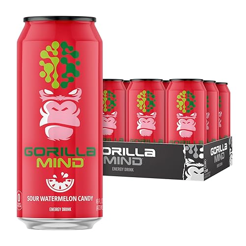 Miniatura 22 de Bebida energética Gorilla Mind Energía sin igual · Enfoque amplificado N-Acetil-L-tirosina, Alpha-GPC, 200 mg de cafeína, uridina, azafrán Sin